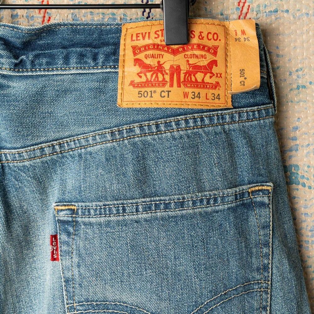 Custom levis patchwork jeans 34x34 - Picture 5 of 5
